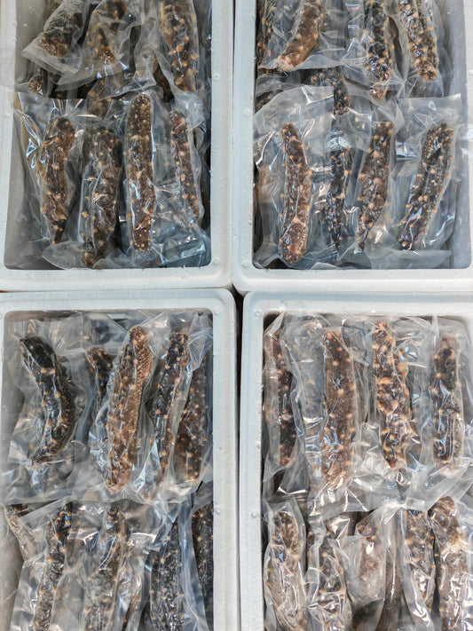 阿拉斯加即食海参.每箱10斤(每根单独包装，每斤3-4条）