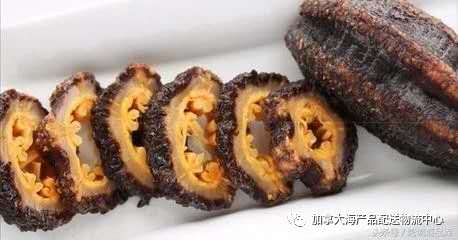 中国配送；筒状北极切片即食海参。每袋1斤包装. 4斤/箱